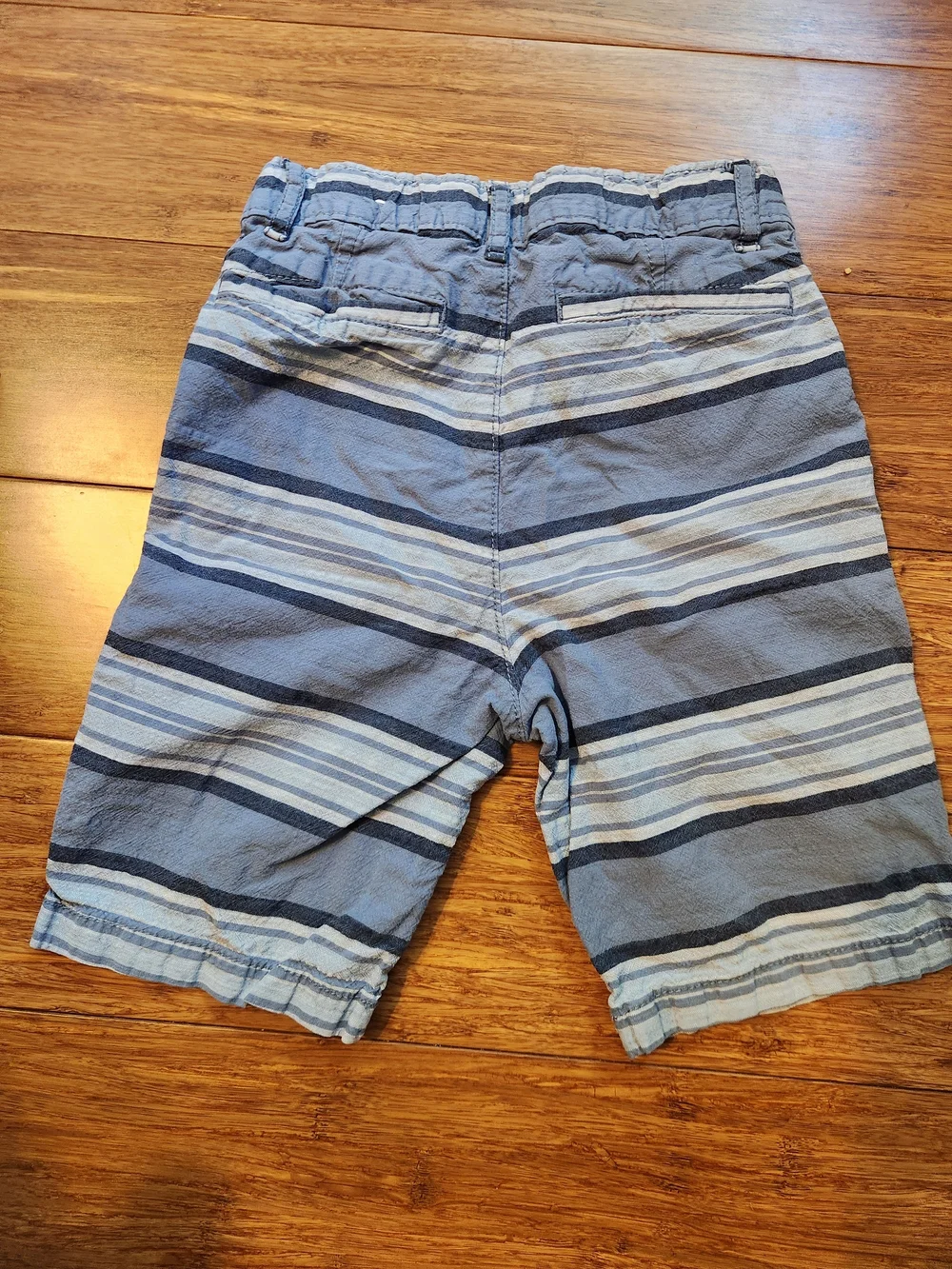 The Children's Place Blue Striped Boys Shorts, Size 6